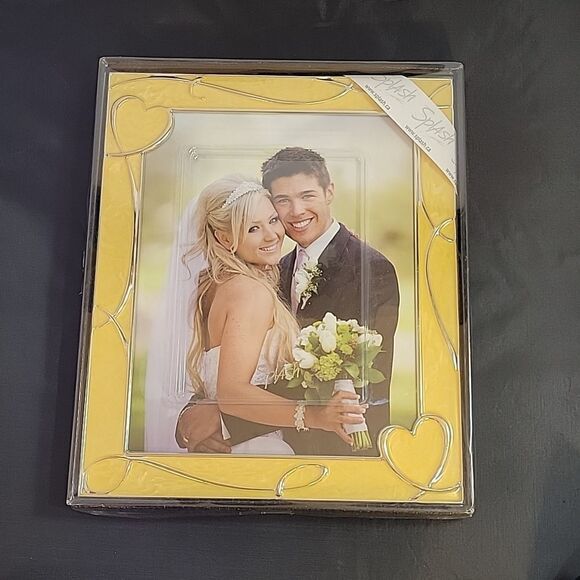 Splash True Love photo frame 5" x 7" Silver and Yellow plated - Picture 5 of 12